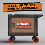 Knaack KAT-01  45.5" x 27" x 37" Armoured Transport Steel Plate Armored Utility Cart 750 lb Load Capacity - 20