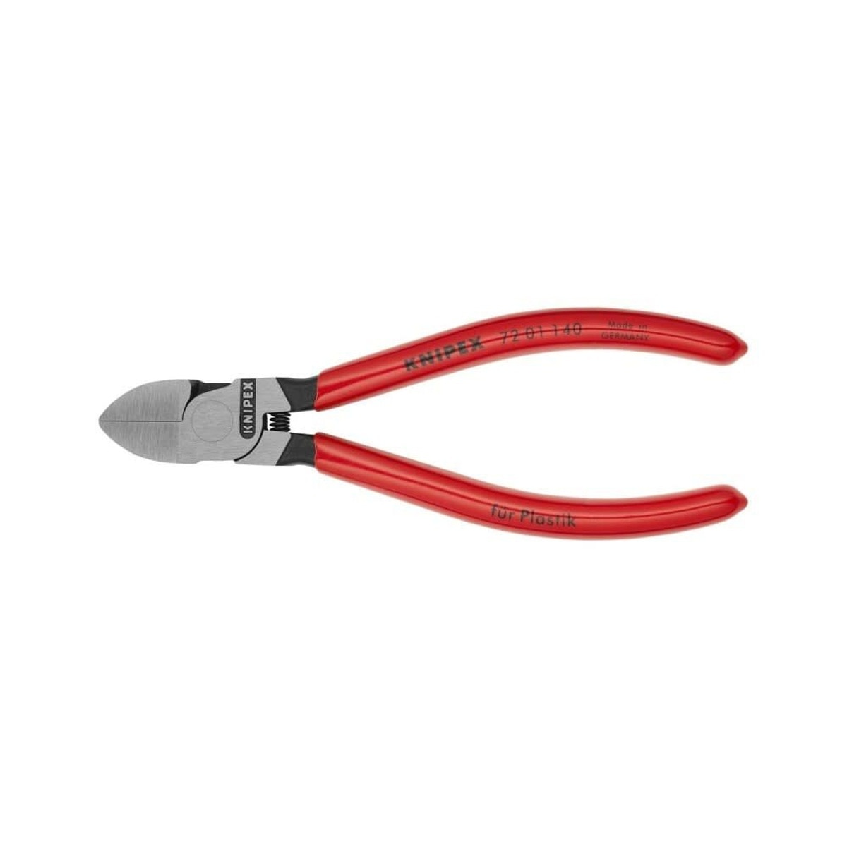 Knipex 72 01 140 5.5" Diagonal Flush Cutters for Plastic and Soft Metals - 3