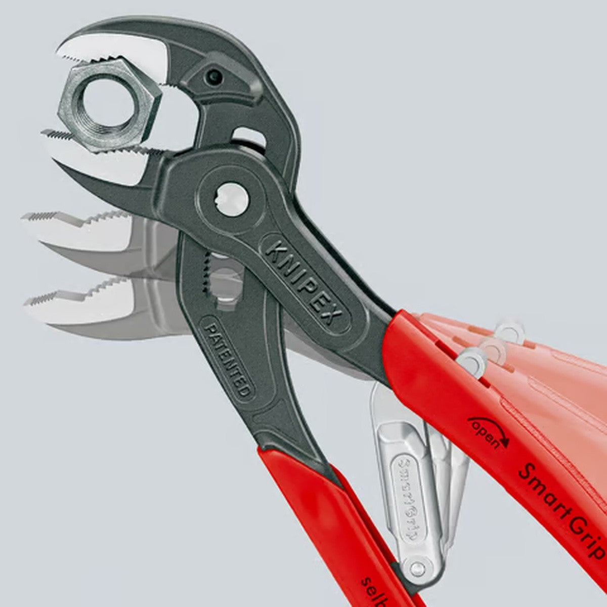Knipex 85 01 250 Auto Adjusting Water Pump Pliers, SmartGrip with Plastic Handles (1 Piece) - 2