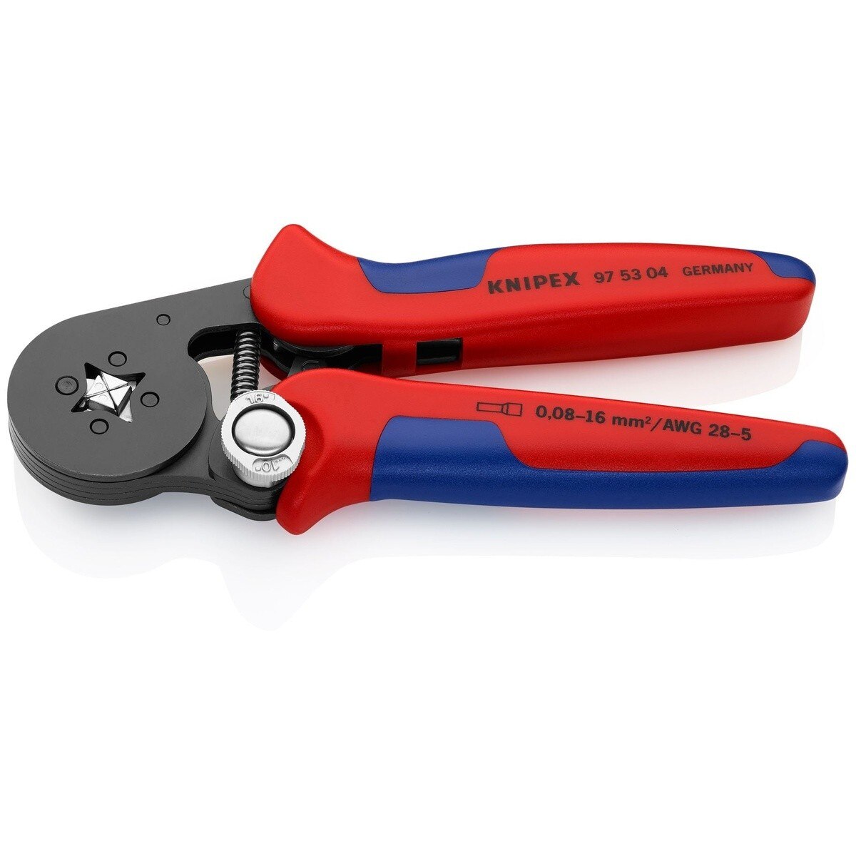 Knipex 97 53 04 7" Self-Adjusting Square Crimping Pliers for Wire Ferrules - 3