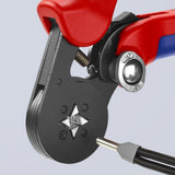 Knipex 97 53 04 7" Self-Adjusting Square Crimping Pliers for Wire Ferrules - 7