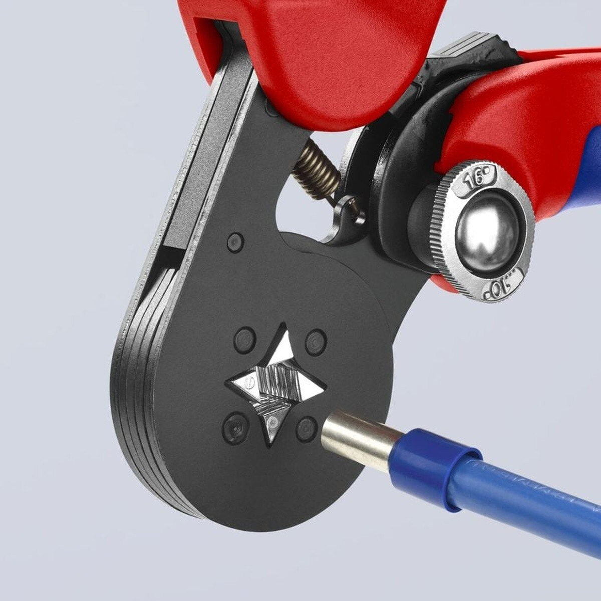Knipex 97 53 04 7" Self-Adjusting Square Crimping Pliers for Wire Ferrules - 8