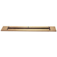 Kraft Tool Co CC983 36 in x 7-1-4" Mahogany Wood Bull Float with H Bracket