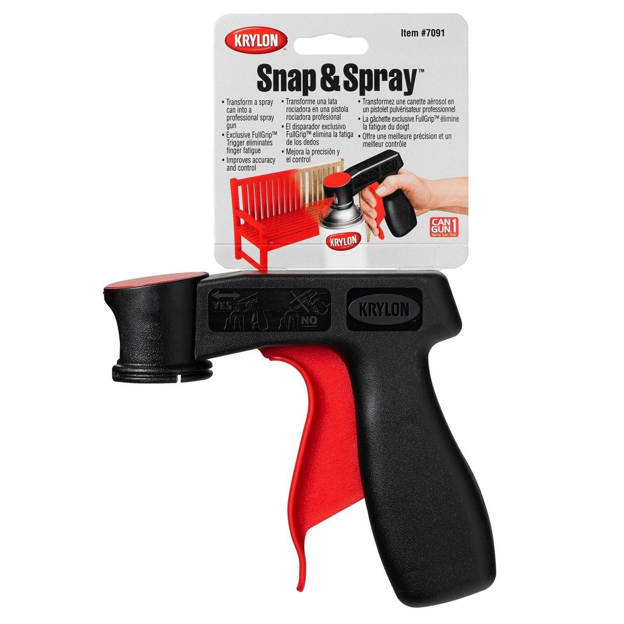 Krylon 7091 Snap and Spray Can Handle