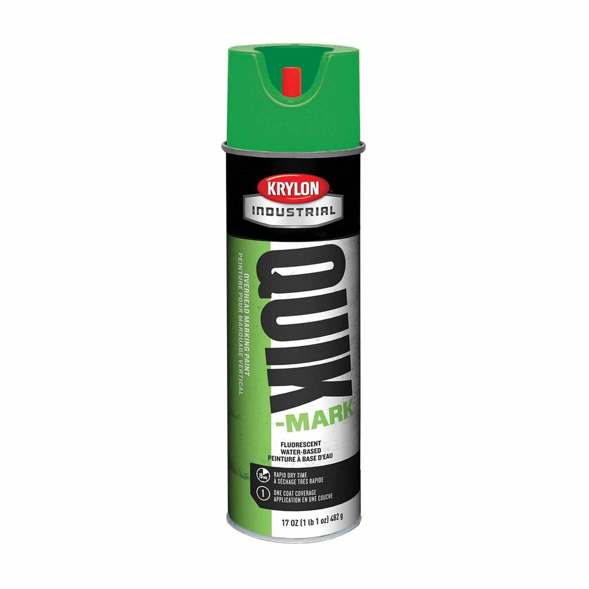 Krylon K04005000 Overhead Fluorescent Green Water-Based Marking Paint (1 Each)