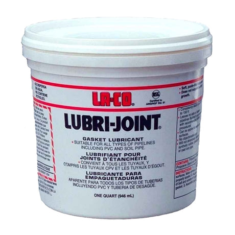 LA-CO 78713 1 Qt Lubri-Joint Water Dispersable Gasket Lubricant