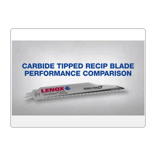 Lenox 1832144 Demolition CT 9"x 1" x .050" Carbide Tipped Recip Saw Blade, 5 Pack - 3