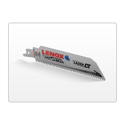 Lenox 2014223 Lazer CT 6" x 1" x .052" Carbide Tipped Recip Saw Blade, 5PK