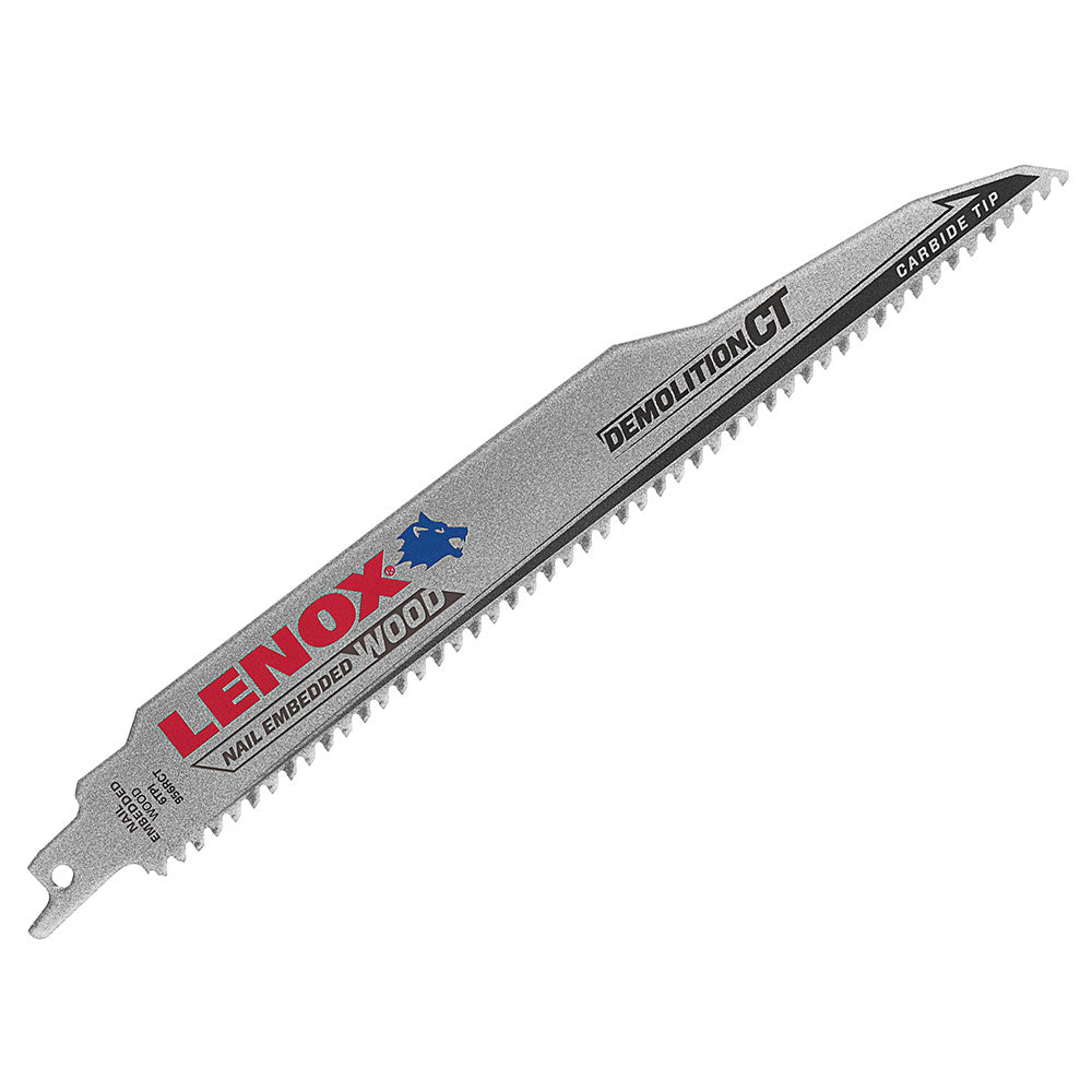 Lenox 2059102 Demolition CT 9" x 1" x .050" Carbide Tipped Recip Saw Blade - 3