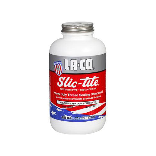 La-Co 41219 Slic-tite Paste w PTFE, 1/2 pt, Brush-in-cap, 12 Pack