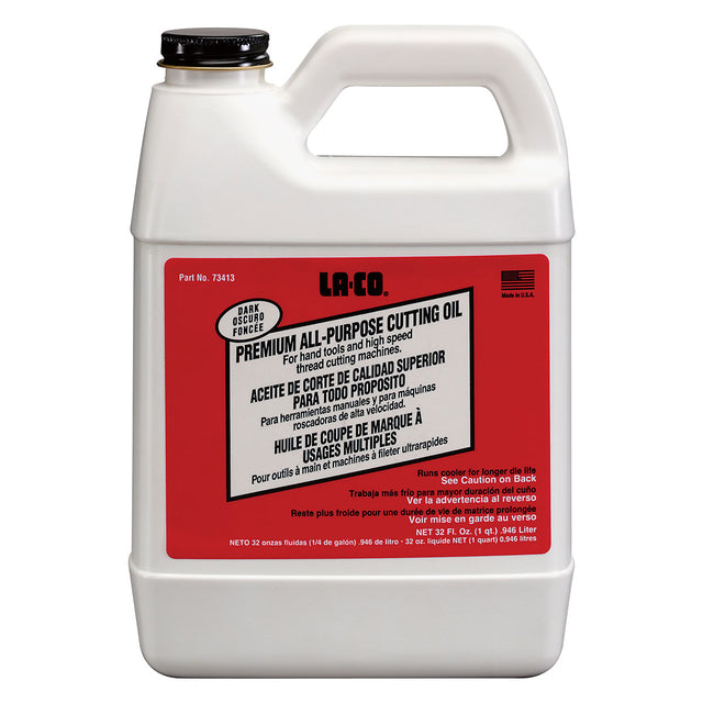 La-Co 73414 Premium Cutting Oil, 1 gal, 6 Pack