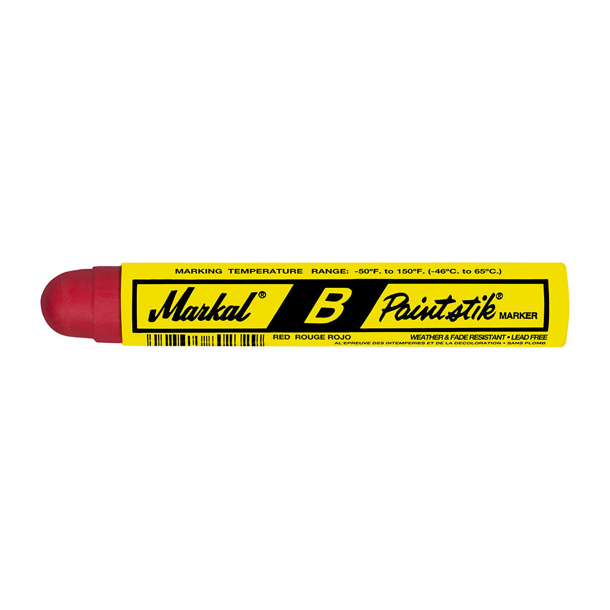 Markal 80222 B Paintstik, 11/16", Red, 144 Pack