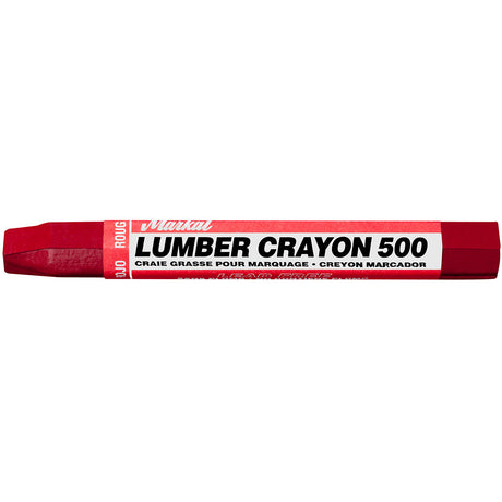 Markal 80322-CS Lumber Crayon 500 , 0.5", Red, 144 Pack