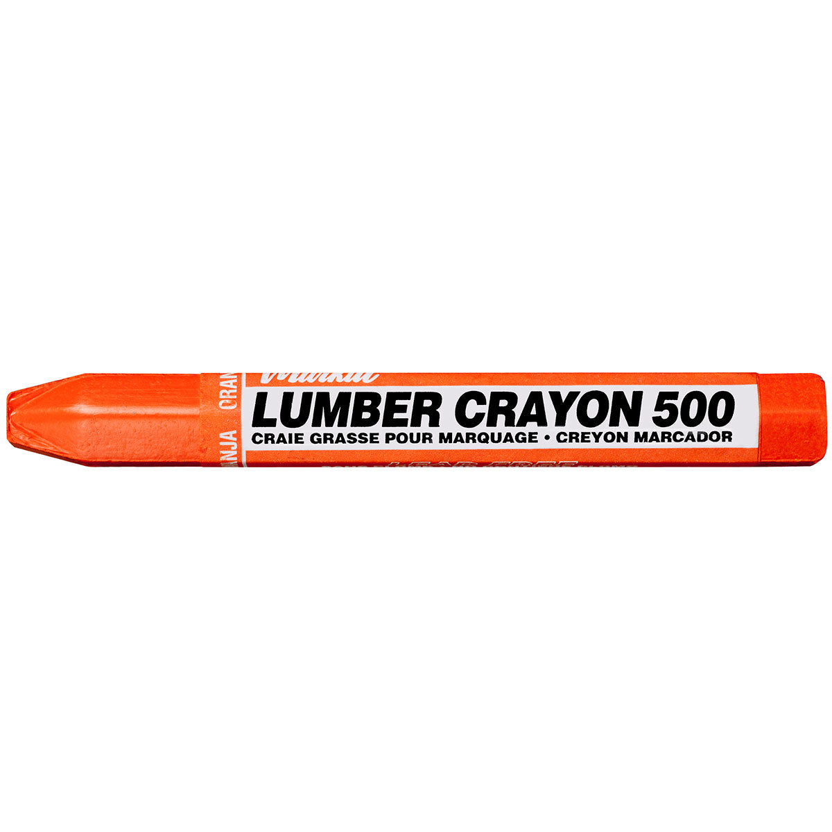 Markal 80324 Lumber Crayon 500 , 0.5", Orange, 144 Pack