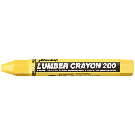 Markal 80351 Lumber Crayon 200 , 0.5", Yellow