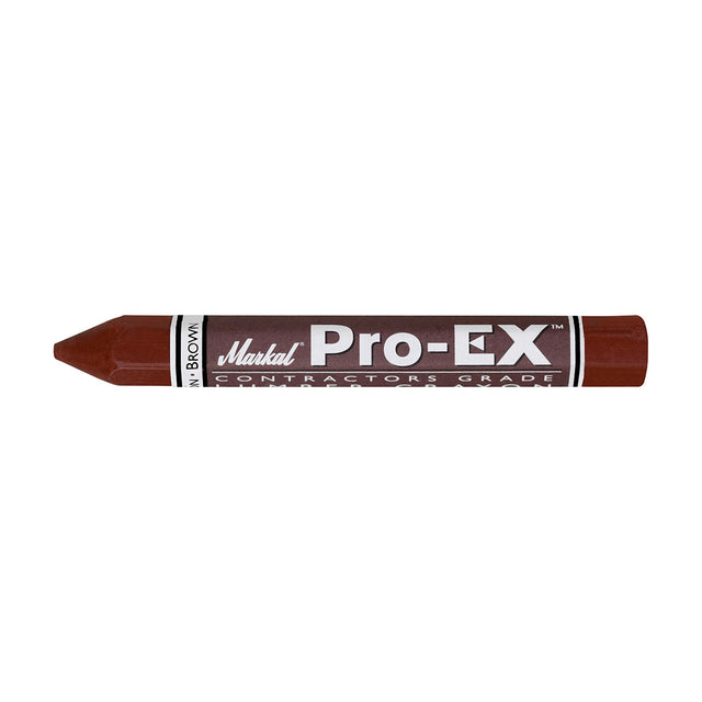 Markal 80379 Lumber Crayon Pro-EX , 0.5", Brown, 144 Pack