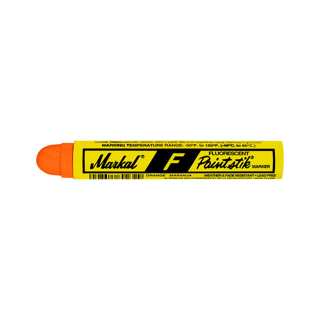 Markal 82834 F Paintstik, 11/16" x 4-3/4", Orange, 72 Pack