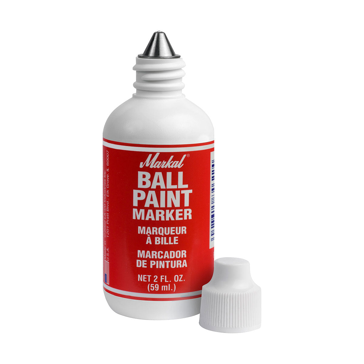 Markal 84622 Ball Paint Marker, Bulk, Red, 48 Pack