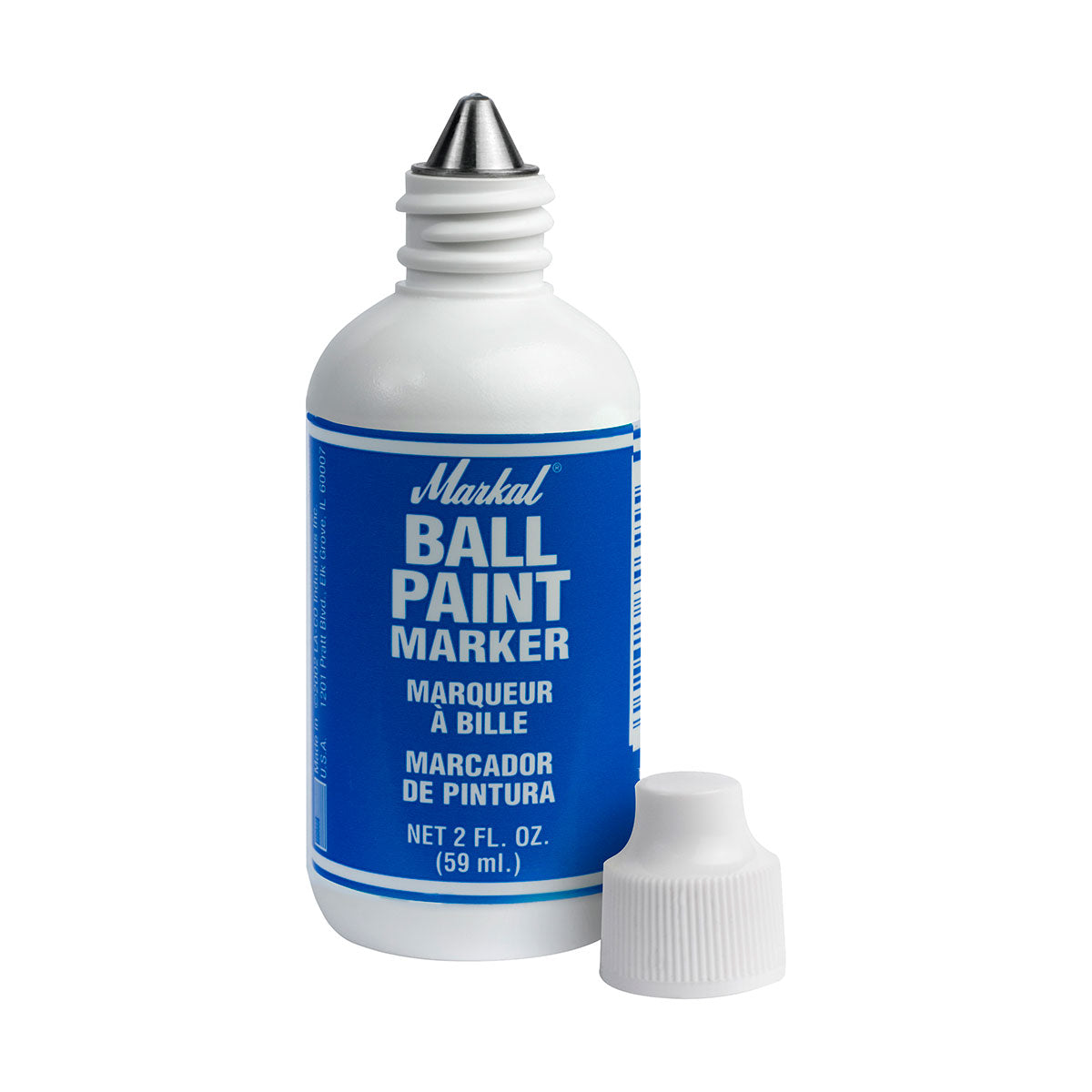 Markal 84625 Ball Paint Marker, Bulk, Blue, 48 Pack