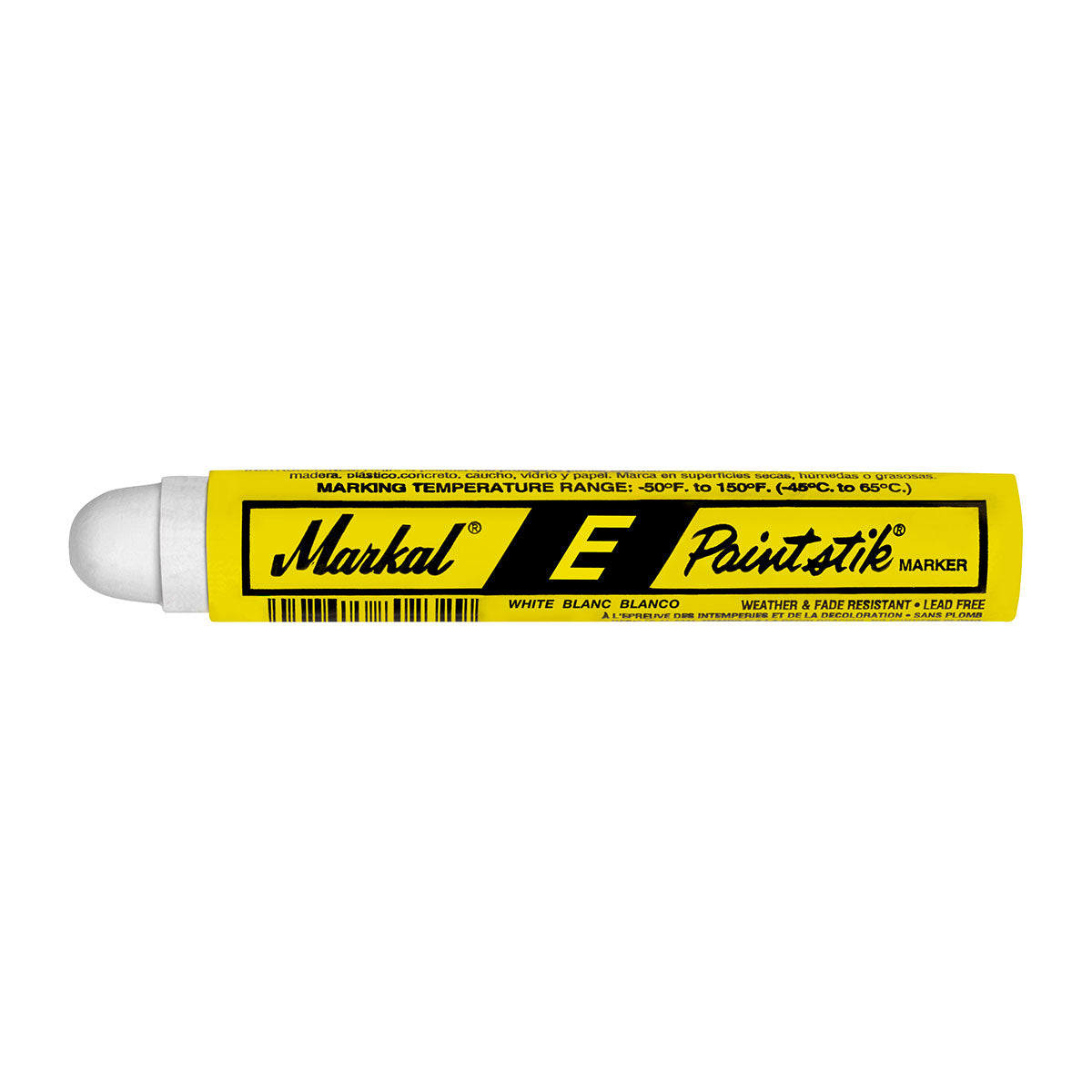 Markal 88620 E Paintstik, 11/16" x 4-3/4", White, 144 Pack