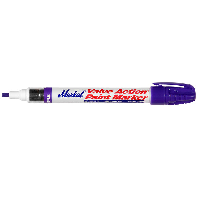 Markal 96817 Valve Action Liquid Paint Marker, Bulk, Purple,