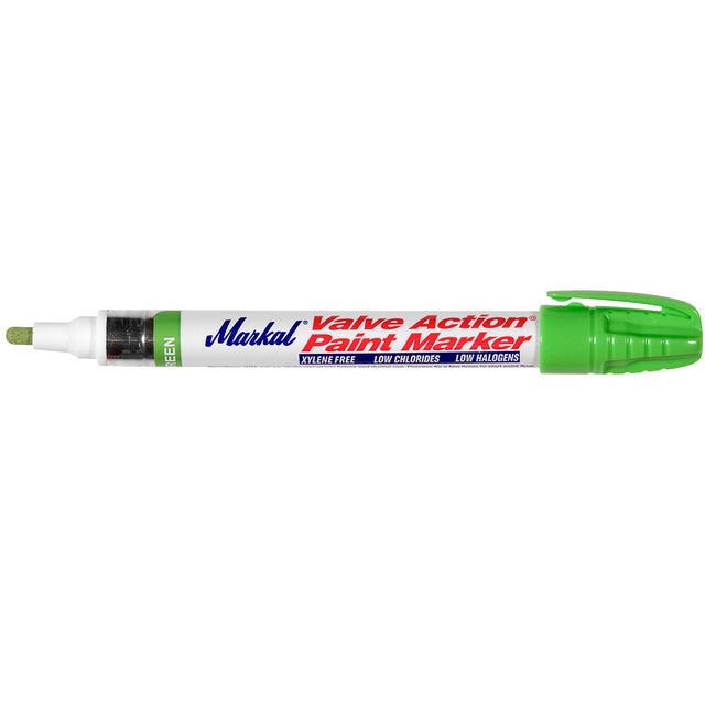 Markal 96828 Valve Action Liquid Paint Marker, Bulk, Light Green, 48 Pack