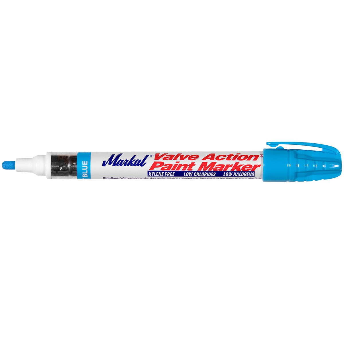 Markal 96835 Valve Action Liquid Paint Marker, Bulk, Light Blue, 48 Pack