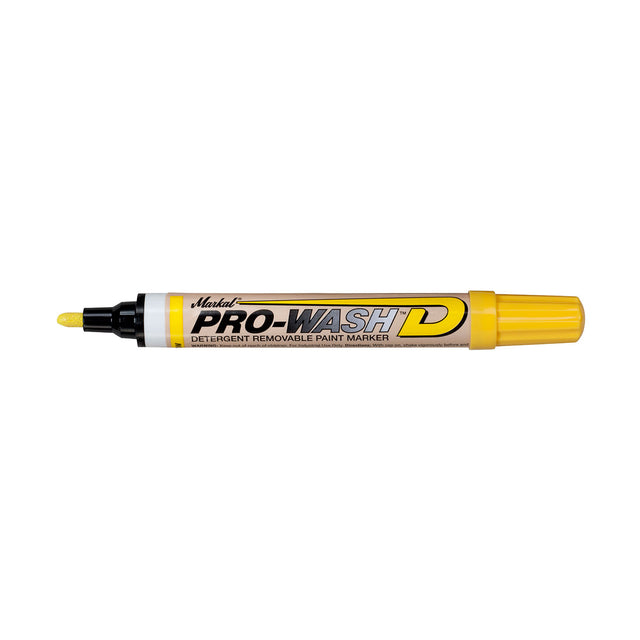 Markal 97011 Pro-Wash D Paint Marker, Yellow, 48 Pack