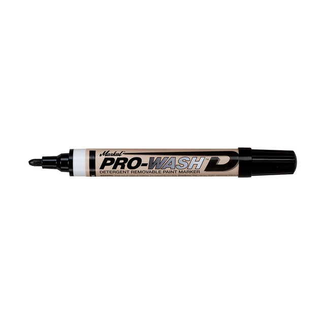 Markal 97013 Pro-Wash D Paint Marker, Black, 48 Pack