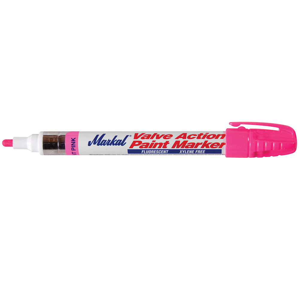 Markal 097053 Valve Action Paint Marker Fluorescent Pink