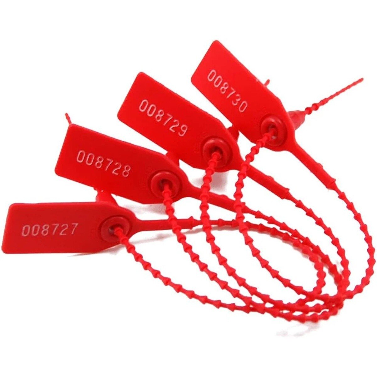 Leadseals SL-06F100 250mm Numbered Plastic Tamper Evident Security Seal Zip Ties for Fire Extinguishers (100 Pack) - 2