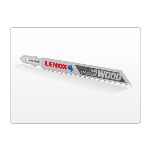 Lenox 1991366 5-1/4" 10TPI Wood General Purpose Jig Saw Blades, 3/Pk