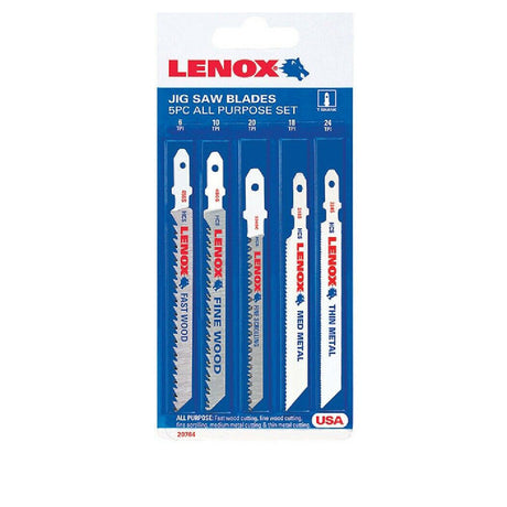 Lenox 1994456 4" Jig Saw T-Shank Assort Kit, 5Pc