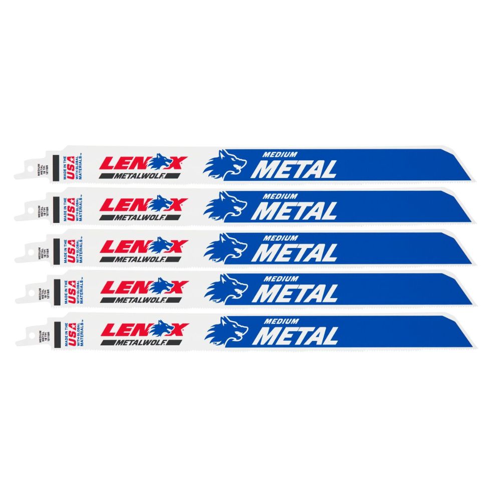 Lenox 2019012118R METALWOLF 12 in. 18 TPI WAVE EDGE Reciprocating Saw Blade (5 PK)