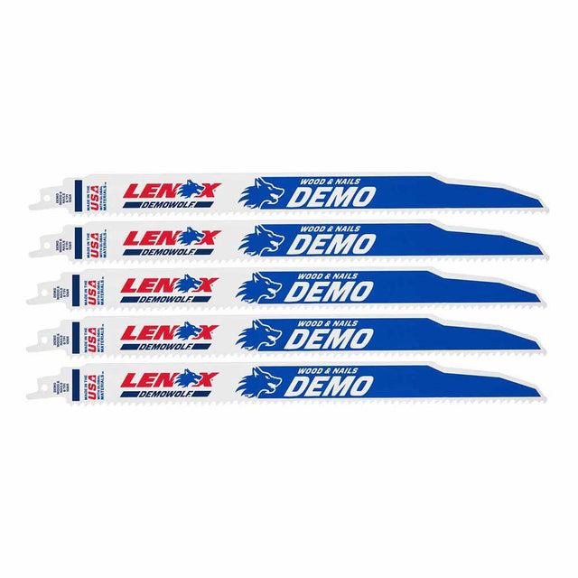 Lenox 20373106R5 12" 6 TPI DEMOWOLF Reciprocating Saw Blade 5PK