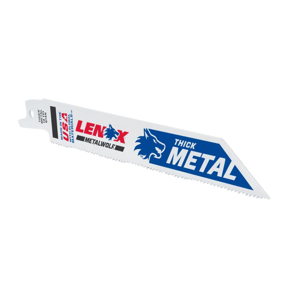 Lenox 20494B614R METALWOLF 6 in. 14 TPI WAVE EDGE Reciprocating Saw Blade (25 PK) - 6