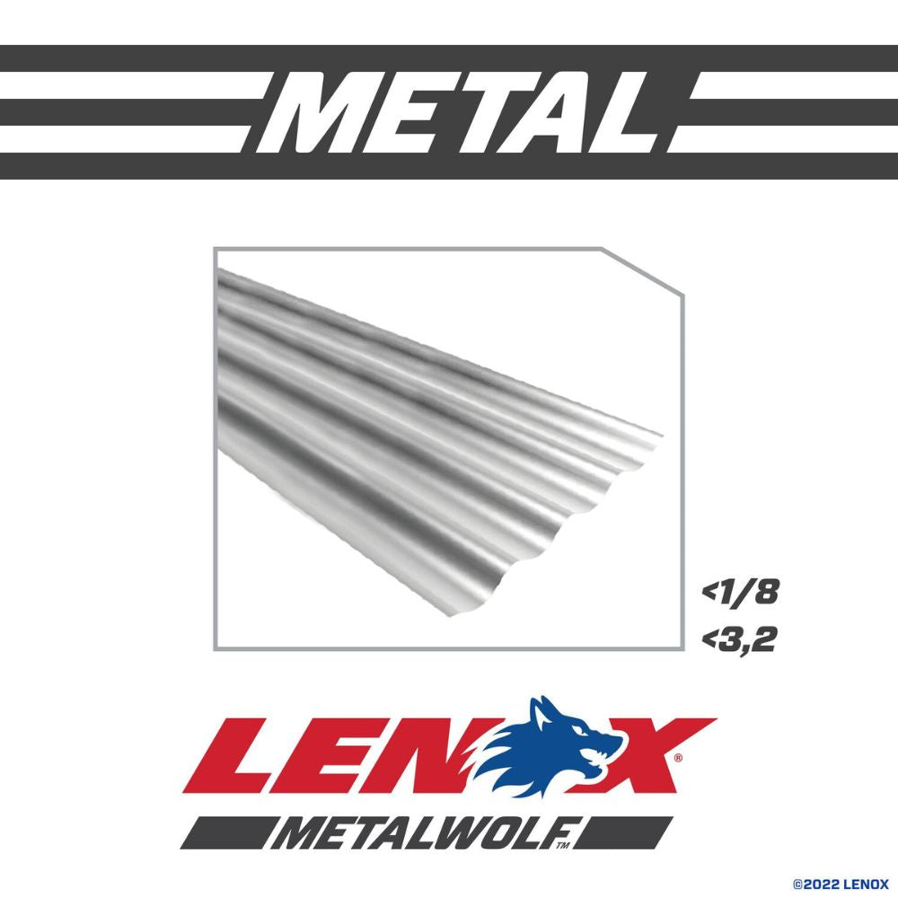 Lenox 20496B624R METALWOLF 6 in. 24 TPI WAVE EDGE Reciprocating Saw Blade (25 PK) - 3