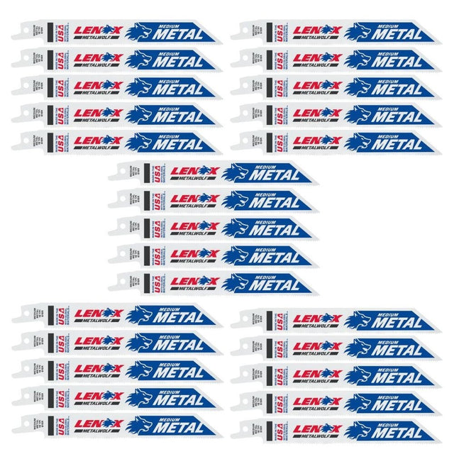 Lenox 20529B618R METALWOLF 6 in. 18 TPI WAVE EDGE Reciprocating Saw Blade (25 PK)