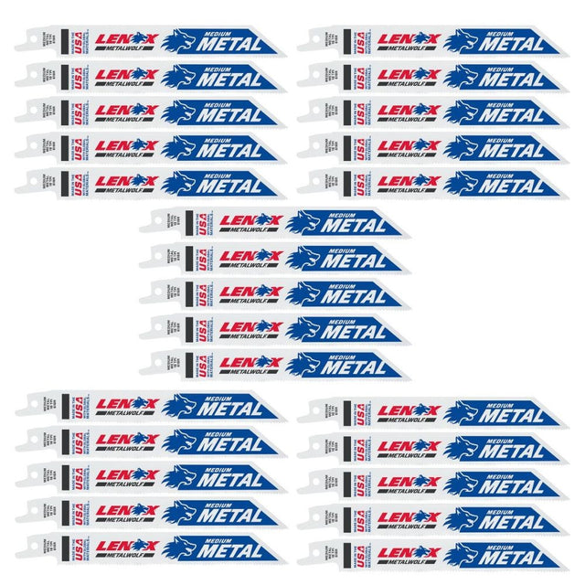 Lenox 20529B618R METALWOLF 6 in. 18 TPI WAVE EDGE Reciprocating Saw Blade (25 PK)