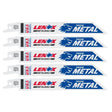 Lenox 20564614R 6 in. 14 TPI METALWOLF .035-in Thick WAVE EDGE Bi-Metal Reciprocating Saw Blade (5 Pack)