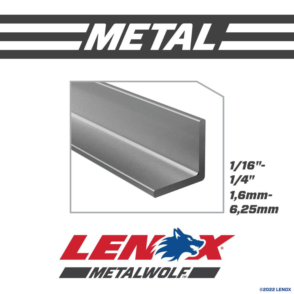 Lenox 20566618R 6 in. 18 TPI METALWOLF .035-in Thick WAVE EDGE Bi-Metal Reciprocating Saw Blade (5 Pack) - 9