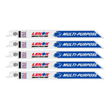 Lenox 20580810R MULTIWOLF 8 in. 10 TPI WAVE EDGE Reciprocating Saw Blade (5 PK)
