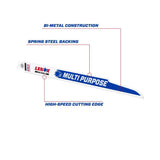 Lenox 20583110R MULTIWOLF 12 in. 14 TPI WAVE EDGE Reciprocating Saw Blade (5 PK) - 4