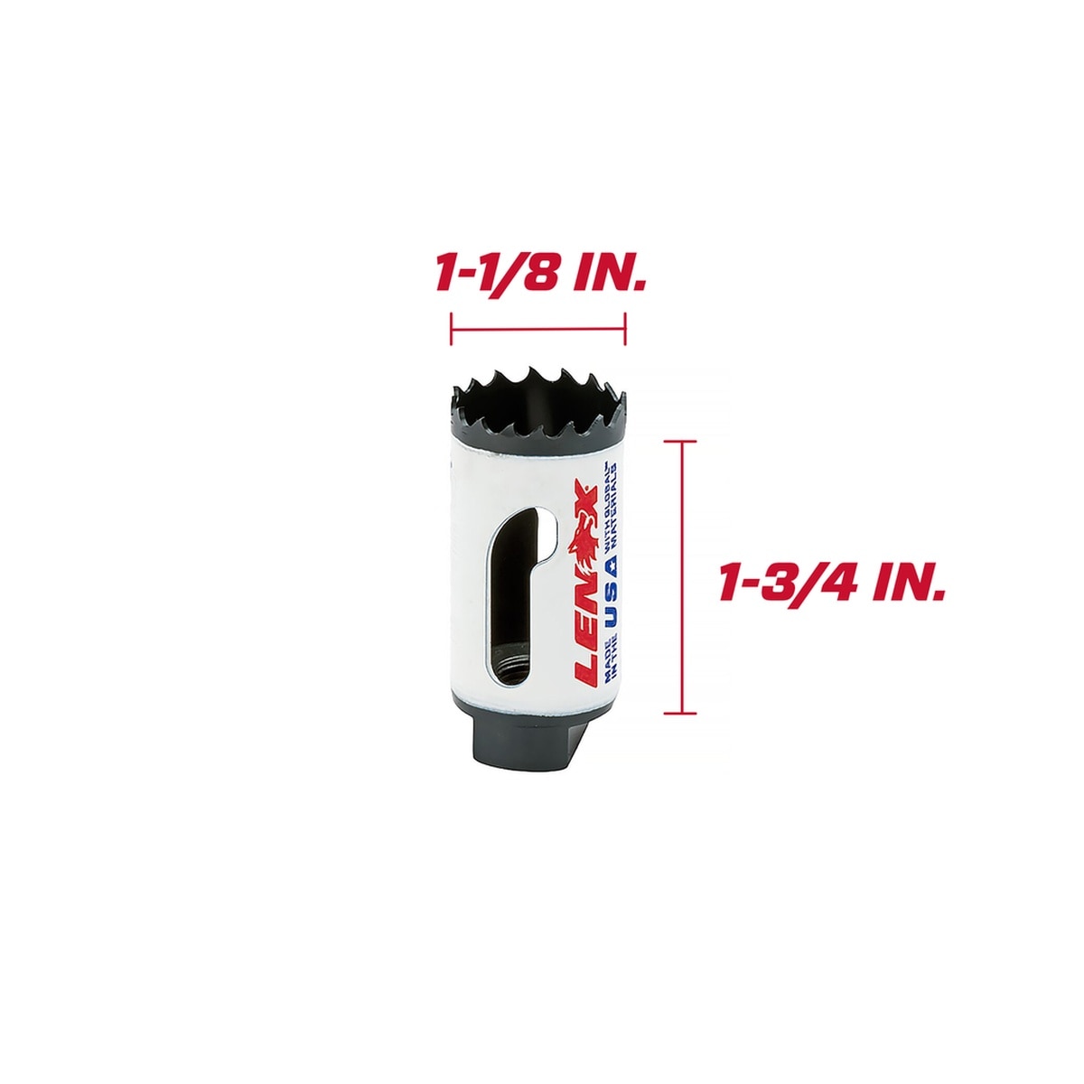 Lenox 3001818L 1-1/8" Hole Saw - 4