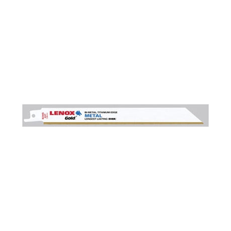 Lenox 824G Gold&trade 8" 24TPI BI-Metal Reciprocating Saw Blade (21073) (5PK)