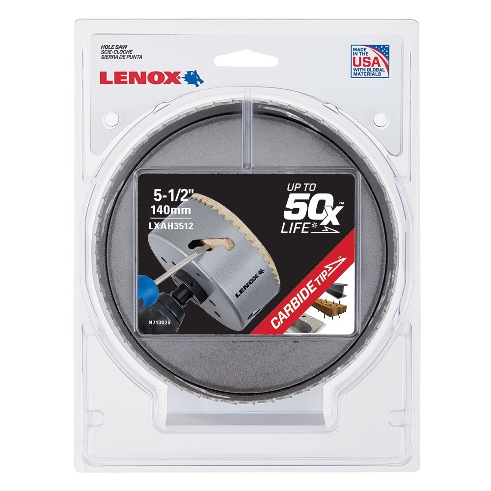 Lenox LXAH3512 5-1/2" CARBIDE TIP Hole Saw - 2