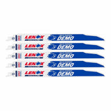 Lenox LXAR1250R 5-Pack Bi-Metal 12-in 10-TPI Demolition Reciprocating Saw Blade