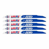 Lenox LXAR1250R 5-Pack Bi-Metal 12-in 10-TPI Demolition Reciprocating Saw Blade