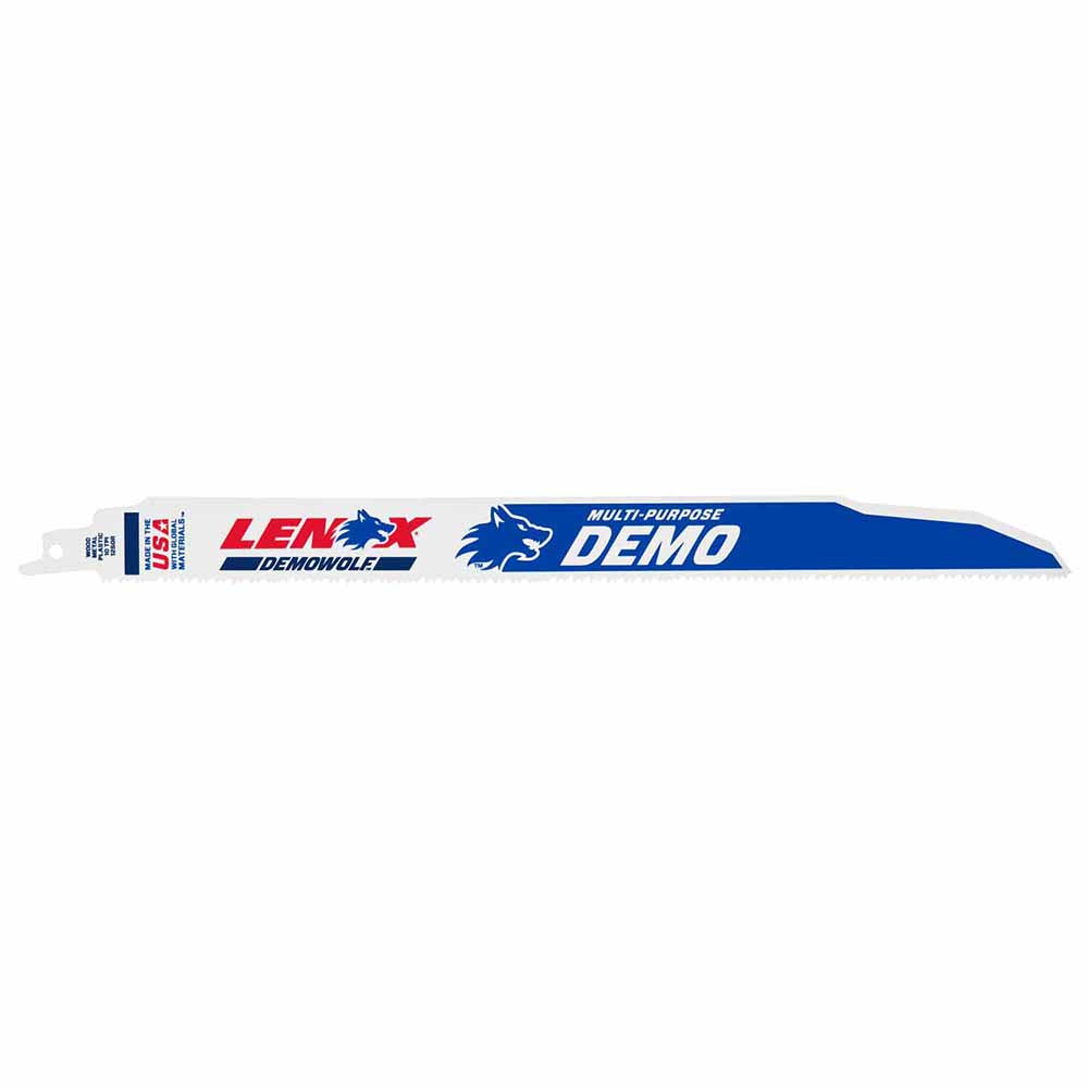 Lenox LXAR1250R 5-Pack Bi-Metal 12-in 10-TPI Demolition Reciprocating Saw Blade - 2