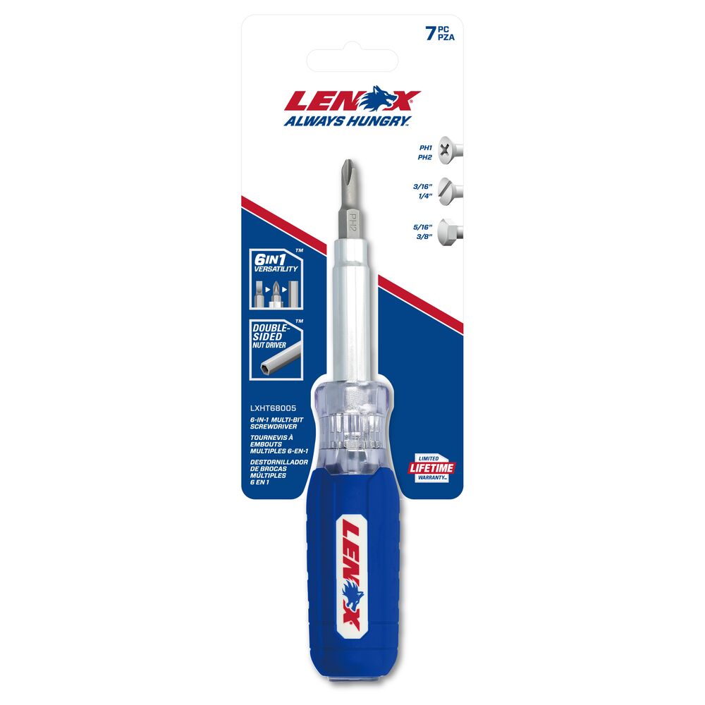 Lenox LXHT68005 6-in-1 Multi-Bit Screwdriver